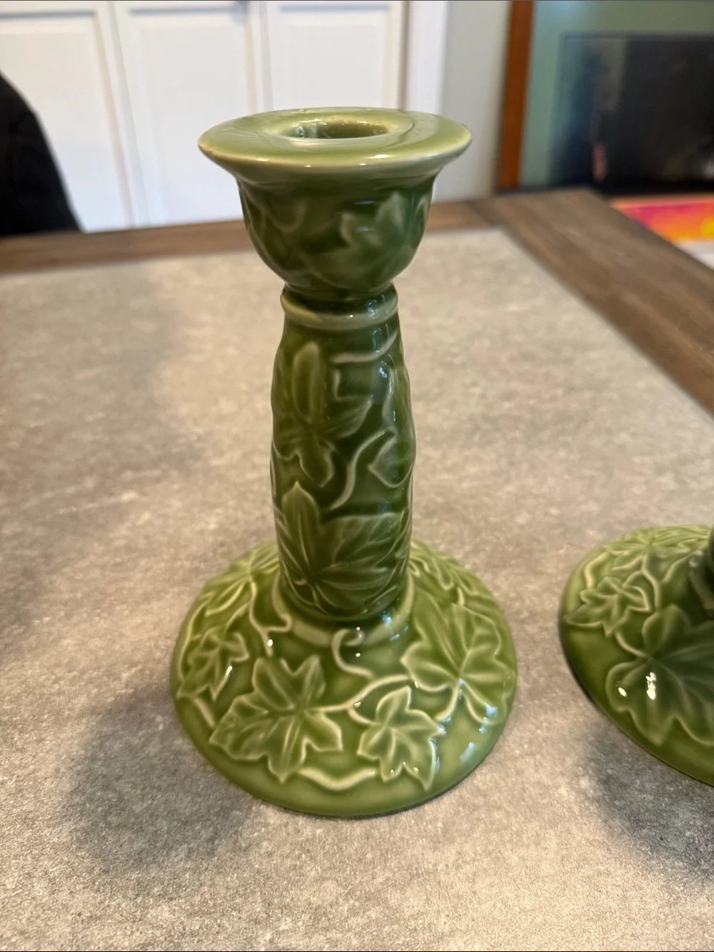 2 Vintage Franciscan Ivy Candlestick Portugal
